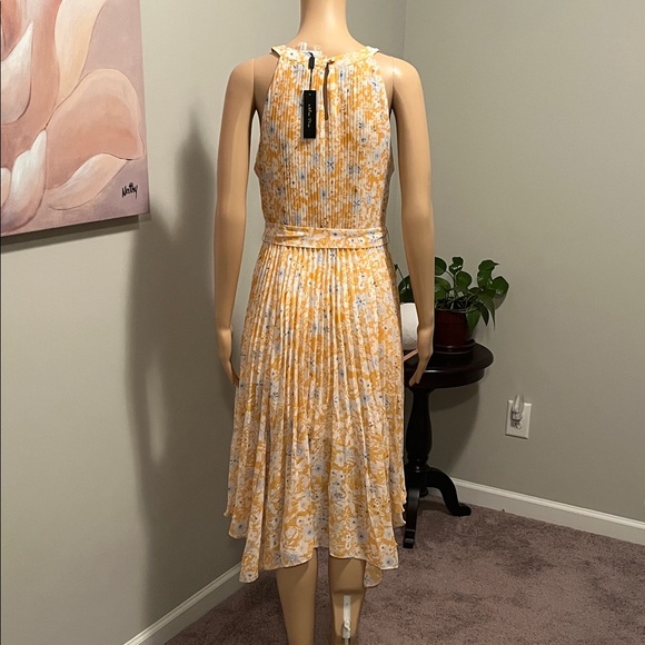 Melissa Paige Yellow and White Floral High Low Dress - Picture 4 of 4